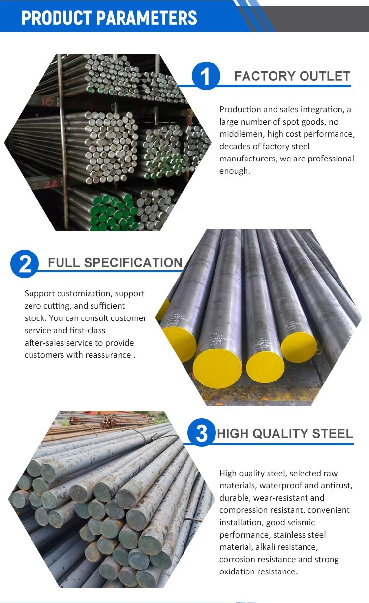 SAE1045 C45 S45c Cold Drawn Carbon Steel Hex/Round/Flat Steel Bar